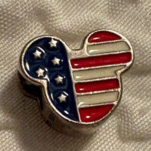 Authentic Pandora Disney Mickey Mouse American Flag Charm – 925 ALE🔥
